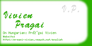 vivien pragai business card